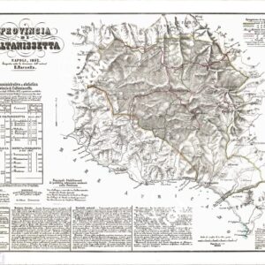 CARTA AMMINISTRATIVA DEL REGNO DELLE DUE SICILIE DIVISA IN SINGOLE PROVINCIE - Foglio 20 - Provincia di Caltanissetta