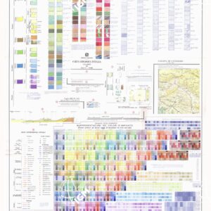 CALABRIA - CARTA GEOLOGICA D'ITALIA SCHEMA PER L'IMPIANTO CARTOGRAFICO E FOTOLITOGRAFICO.