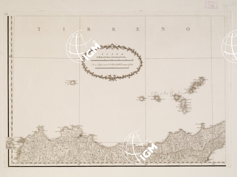 ATLANTE DEL REGNO DI NAPOLI RIDOTTO IN VI FOGLI DA GIOVANNI ANTONIO RIZZI ZANNONI GEOGRAFO DI SUA MAESTA' SICILIANA - Foglio 5