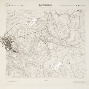 CARTA TOPOGRAFICA DELLA CALABRIA - Foglio 221 II N.O. SEZ.D - Castrovillari