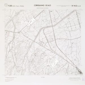 CARTA TOPOGRAFICA DELLA CALABRIA - Foglio 23O IV N.O. SEZ.D - Corigliano Scalo