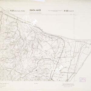 CARTA TOPOGRAFICA DELLA CALABRIA - Foglio 231 III S.E. SEZ.D-A - Punta Alice