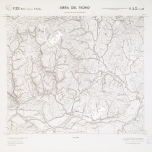 CARTA TOPOGRAFICA DELLA CALABRIA - Foglio 231 III S.O. SEZ.B - Serra del Trono