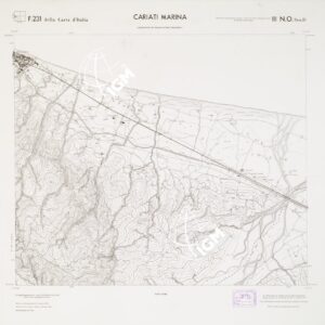 CARTA TOPOGRAFICA DELLA CALABRIA - Foglio 231 III N.O. SEZ.D - Cariati Marina