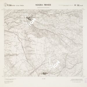 CARTA TOPOGRAFICA DELLA CALABRIA - Foglio 236 III S.E. SEZ.B - Nocera Tirinese