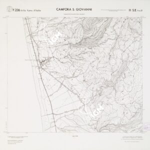CARTA TOPOGRAFICA DELLA CALABRIA - Foglio 236 III S.E. SEZ.D - Campora S. Giovanni