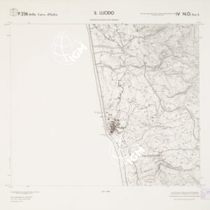 CARTA TOPOGRAFICA DELLA CALABRIA - Foglio 236 IV N.O. SEZ.A - S. Lucido