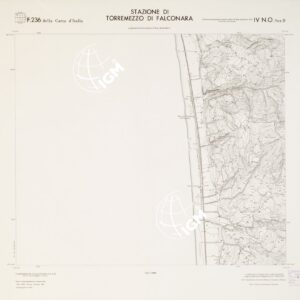 CARTA TOPOGRAFICA DELLA CALABRIA - Foglio 236 IV N.O. SEZ.B - Stazione di Torremezzo di Falconara