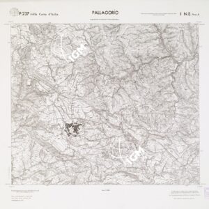 CARTA TOPOGRAFICA DELLA CALABRIA - Foglio 237 I N.E. SEZ.A - Pallagorio
