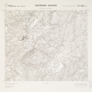 CARTA TOPOGRAFICA DELLA CALABRIA - Foglio 236 IV N.E. SEZ.C - Falconara Albanese