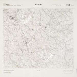 CARTA TOPOGRAFICA DELLA CALABRIA - Foglio 236 II N.E. SEZ.B - Bianchi