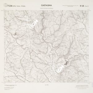 CARTA TOPOGRAFICA DELLA CALABRIA - Foglio 236 II S.E. SEZ.A - Castagna