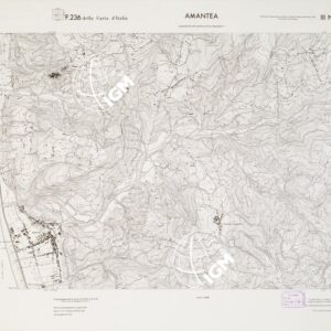 CARTA TOPOGRAFICA DELLA CALABRIA - Foglio 236 III N.E. SEZ.D - Amantea