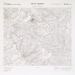 CARTA TOPOGRAFICA DELLA CALABRIA - Foglio 236 III N.E. SEZ.B - Aiello Calabro