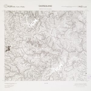 CARTA TOPOGRAFICA DELLA CALABRIA - Foglio 237 I N.O. SEZ.B - Castelsilano