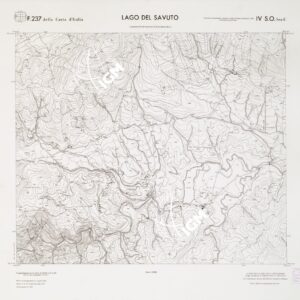 CARTA TOPOGRAFICA DELLA CALABRIA - Foglio 237 IV S.O. SEZ.C - Lago del Savuto