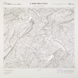 CARTA TOPOGRAFICA DELLA CALABRIA - Foglio 237 I S.E. SEZ.A - S. Maria della Scala