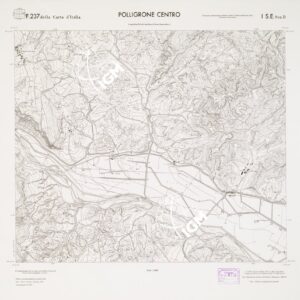 CARTA TOPOGRAFICA DELLA CALABRIA - Foglio 237 I S.E. SEZ.B - Polligrone Centro
