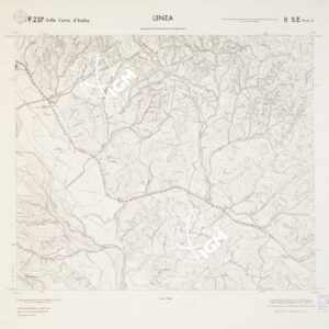 CARTA TOPOGRAFICA DELLA CALABRIA - Foglio 237 II S.E. SEZ.A - Lenza