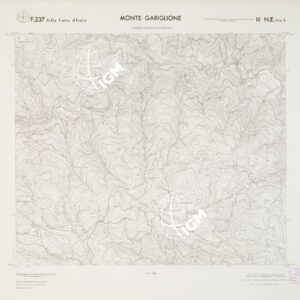 CARTA TOPOGRAFICA DELLA CALABRIA - Foglio 237 III N.E. SEZ.A - Monte Gariglione