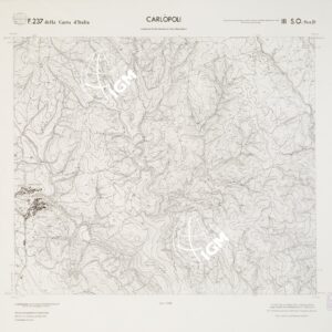 CARTA TOPOGRAFICA DELLA CALABRIA - Foglio 237 III S.O. SEZ.D - Carlopoli