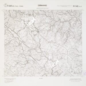 CARTA TOPOGRAFICA DELLA CALABRIA - Foglio 237 IV N.E. SEZ.A - Germano