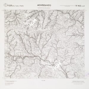 CARTA TOPOGRAFICA DELLA CALABRIA - Foglio 237 IV N.E. SEZ.D - Monteoliveto