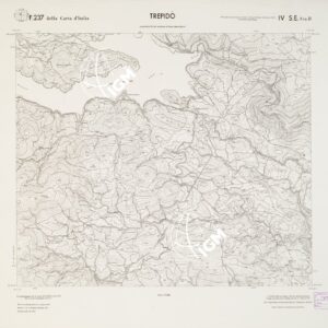 CARTA TOPOGRAFICA DELLA CALABRIA - Foglio 237 IV S.E. SEZ.B - Trepidò