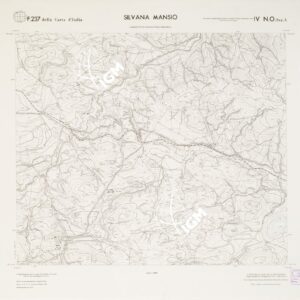 CARTA TOPOGRAFICA DELLA CALABRIA - Foglio 237 IV N.O. SEZ.A - Silvana Mansio
