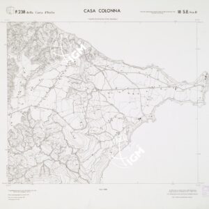 CARTA TOPOGRAFICA DELLA CALABRIA - Foglio 238 III S.E. SEZ.B - Casa Colonna
