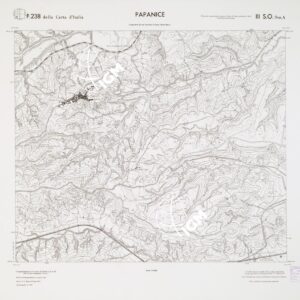 CARTA TOPOGRAFICA DELLA CALABRIA - Foglio 238 III S.O. SEZ.A - Papanice