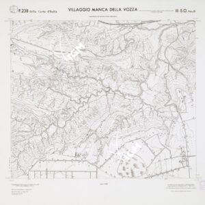 CARTA TOPOGRAFICA DELLA CALABRIA - Foglio 238 III S.O. SEZ.B - Villaggio Manca della Vozza