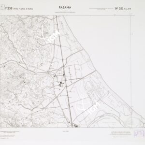 CARTA TOPOGRAFICA DELLA CALABRIA - Foglio 238 IV S.E. SEZ.D-A - Fasana