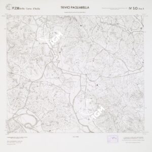CARTA TOPOGRAFICA DELLA CALABRIA - Foglio 238 IV S.O. SEZ.A - Trivio Pagliarella