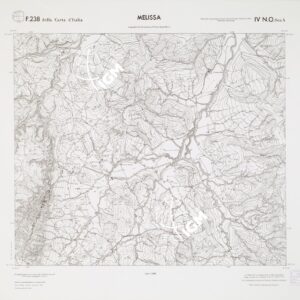 CARTA TOPOGRAFICA DELLA CALABRIA - Foglio 238 IV N.O. SEZ.A - Melissa