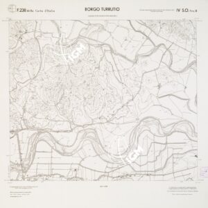 CARTA TOPOGRAFICA DELLA CALABRIA - Foglio 238 IV S.O. SEZ.B - Borgo Turrutio