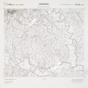 CARTA TOPOGRAFICA DELLA CALABRIA - Foglio 238 IV S.O. SEZ.D - Casabona