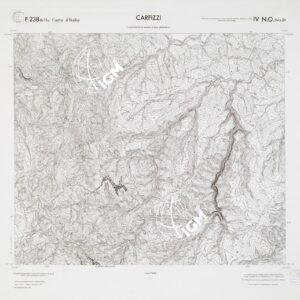 CARTA TOPOGRAFICA DELLA CALABRIA - Foglio 238 IV N.O. SEZ.D - Carfizzi