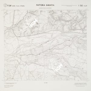 CARTA TOPOGRAFICA DELLA CALABRIA - Foglio 241 I S.E. SEZ.D - Fattoria Baratta