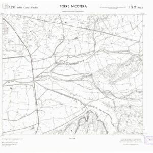 CARTA TOPOGRAFICA DELLA CALABRIA - Foglio 241 I S.O. SEZ.A - Torre Nicotera