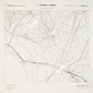CARTA TOPOGRAFICA DELLA CALABRIA - Foglio 241 I N.O. SEZ.C - S. Eufemia Lamezia
