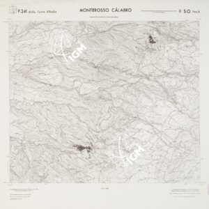 CARTA TOPOGRAFICA DELLA CALABRIA - Foglio 241 II S.O. SEZ.A - Monterosso Calabro