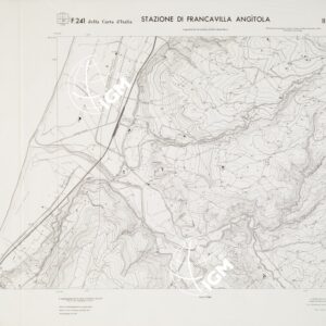 CARTA TOPOGRAFICA DELLA CALABRIA - Foglio 241 II N.O. SEZ.C - Stazione di Francavilla Angitola