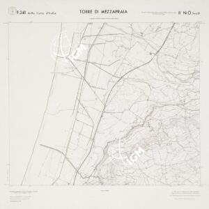CARTA TOPOGRAFICA DELLA CALABRIA - Foglio 241 II N.O. SEZ.D - Torre di Mezzapraia