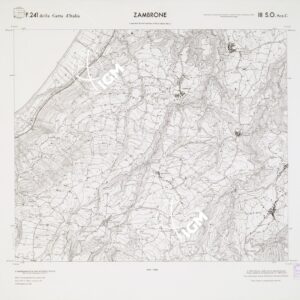 CARTA TOPOGRAFICA DELLA CALABRIA - Foglio 241 III S.O. SEZ.C - Zambrone