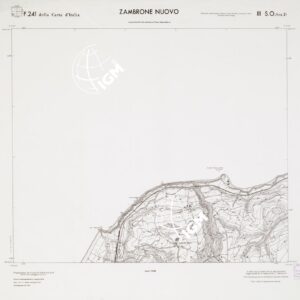 CARTA TOPOGRAFICA DELLA CALABRIA - Foglio 241 III S.O. SEZ.D - Zambrone Nuovo