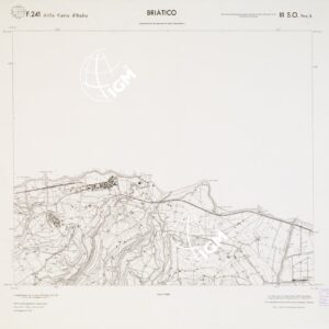 CARTA TOPOGRAFICA DELLA CALABRIA - Foglio 241 III S.O. SEZ.A - Briatico