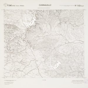 CARTA TOPOGRAFICA DELLA CALABRIA - Foglio 242 IV S.O. SEZ.C - Cannalelle