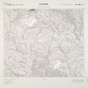 CARTA TOPOGRAFICA DELLA CALABRIA - Foglio 242 IV N.E. SEZ.A - Zagarise