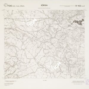 CARTA TOPOGRAFICA DELLA CALABRIA - Foglio 242 III N.O. SEZ.D - Borgia
